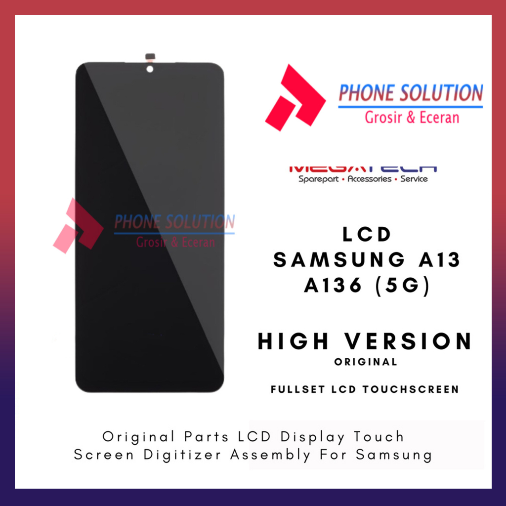 LCD samsung A13 5G / A136 Original OEM Small Fullset Touchscreen // Supplier LCD Samsung - Garansi 1 Bulan