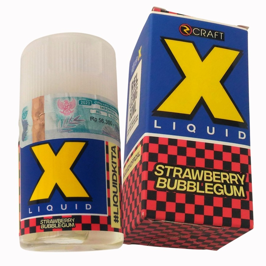Liquid X Strawberry Bubblegum 60ML by Rcraft x Tipe-X