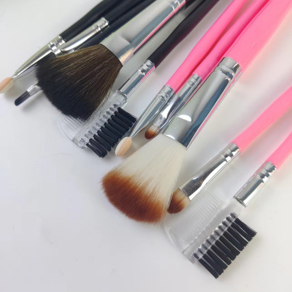 KUAS MAKE UP BRUSH SET 5 IN 1 MIKA AKSESORIS KECANTIKAN / KUAS BRUSH / KUAS WAJAH / KUAS ALIS / BRUSH MAKE UP