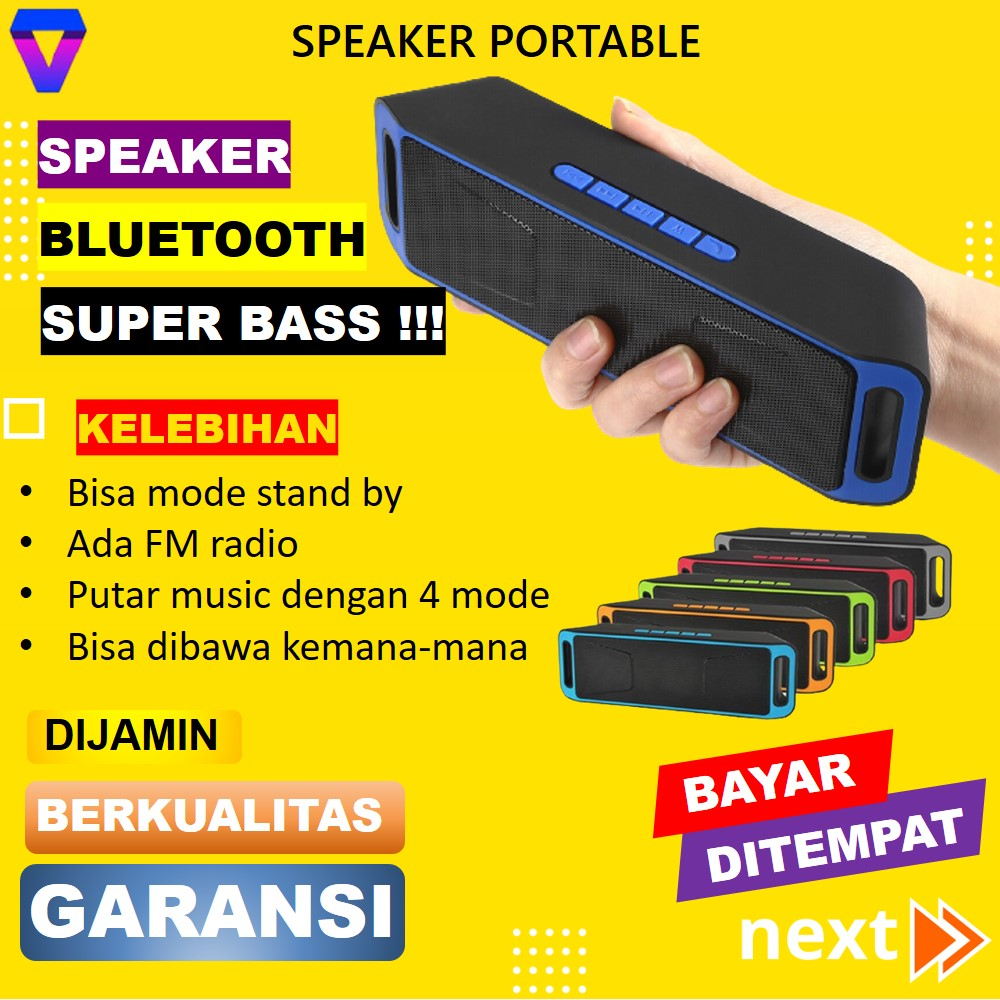 SPEKER AKTIF BLUETOOTH SOUND BLUETOOTH MINI SUPER BASS SPEAKER BLUETOOTH SPIKER AKTIF PORTABLE ADA RADIO JS187