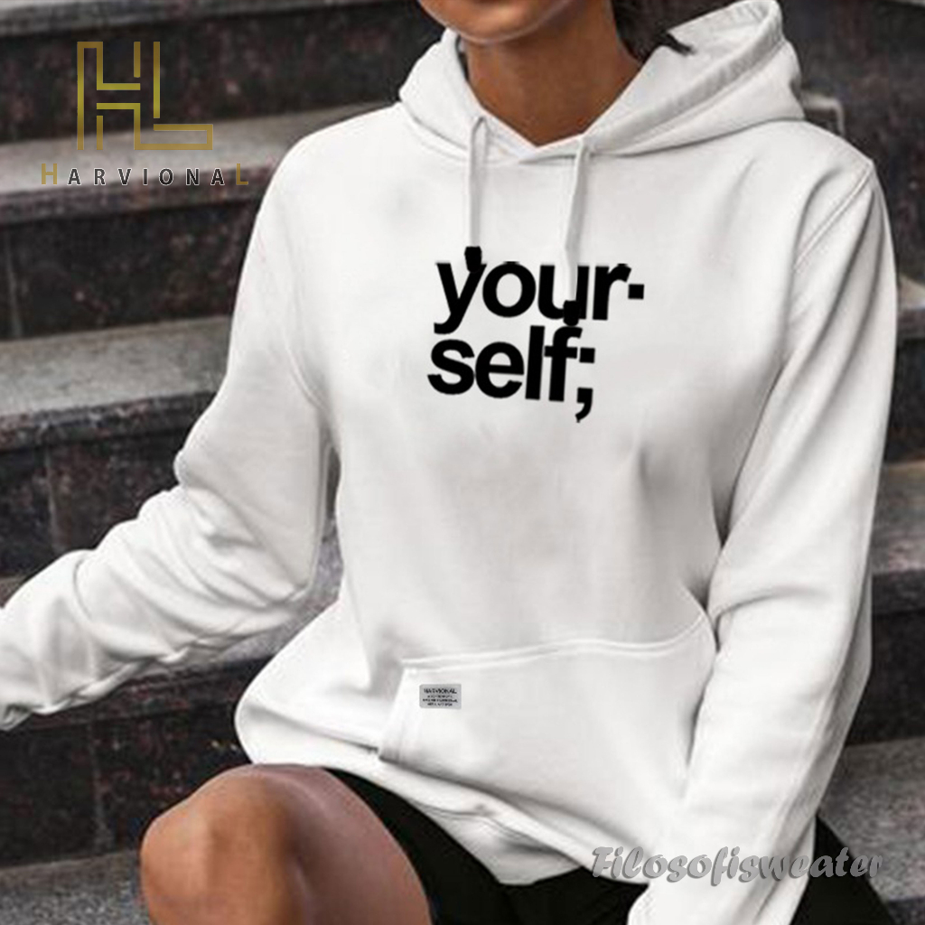 Parisdivarious Sweater Hoodie Jemper Yourself Bahan Fleece Size S - XXL (Pria &amp; Wanita)