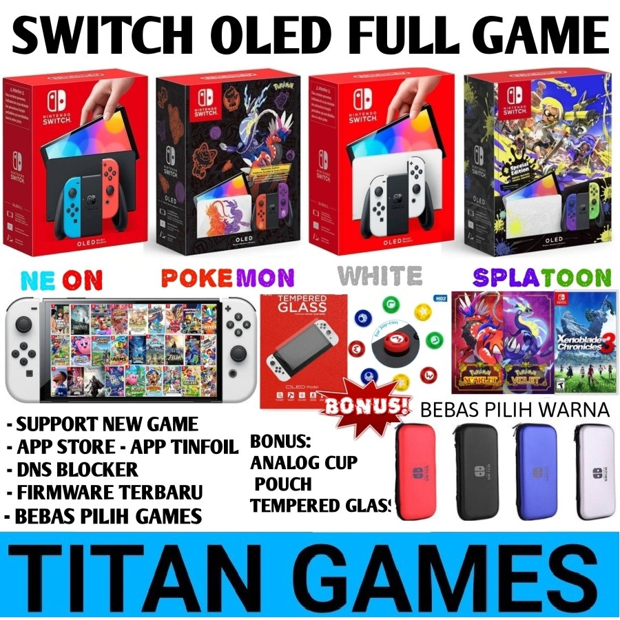 Nintendo Switch OLED CFW 256GB Full Game OLED Console CFW