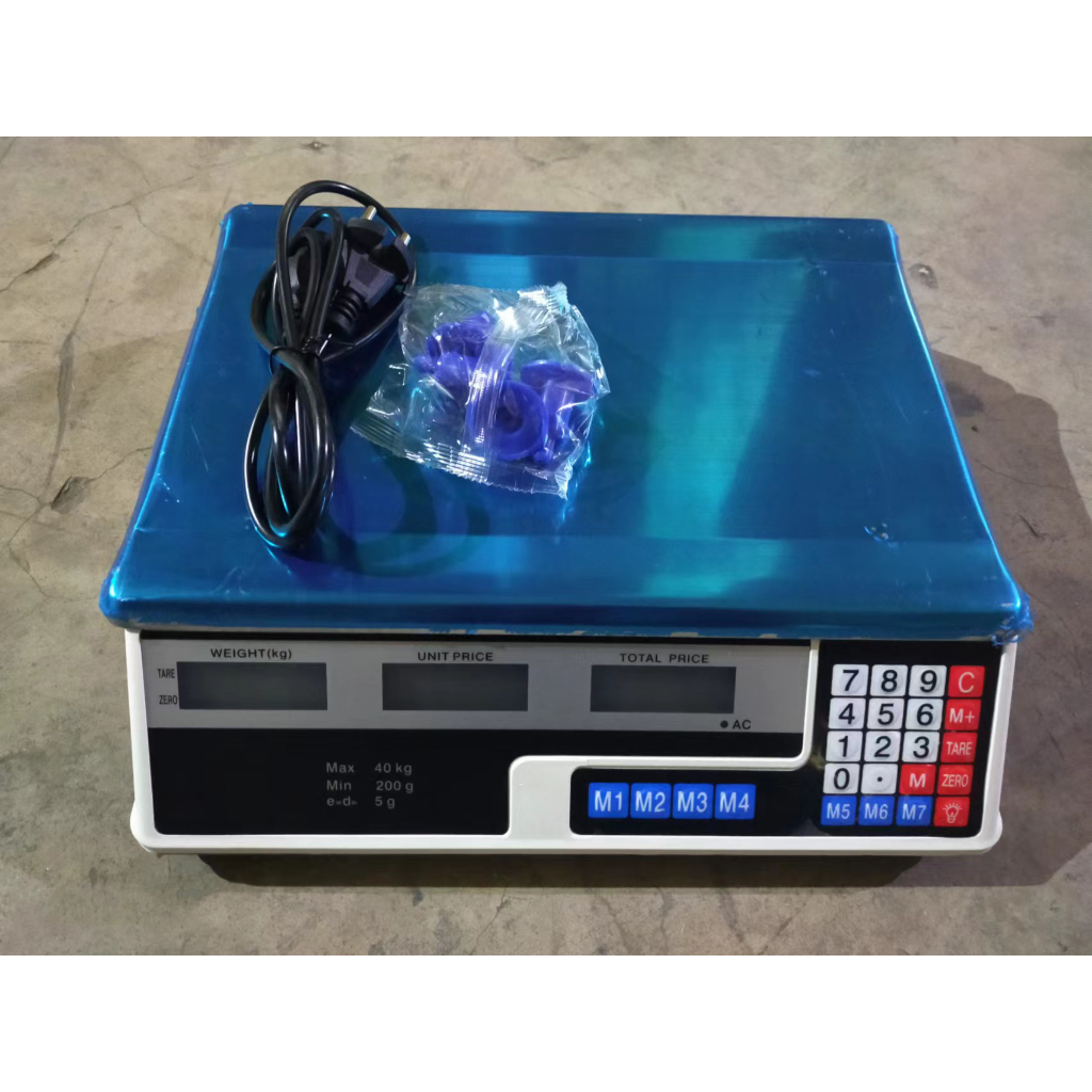 Timbangan Buah Kue Dapur Digital 40kg Double Display / Timbangan Barang duduk / Digital Computing Scale 40 kg