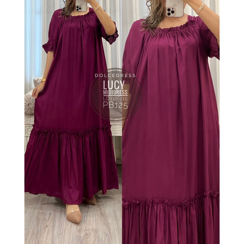 Daster Arab Dolce LUCY Long Dress Rayon Super Cantik