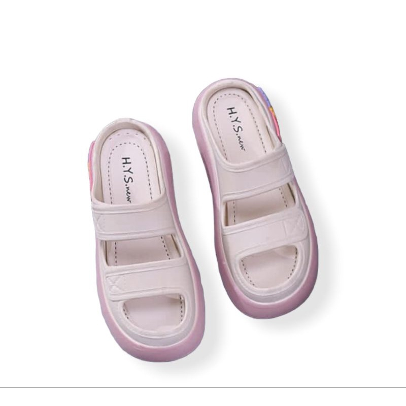 Sandal Anak Perempuan Jelly / Sandal selop wanita import ban dua kekinian / Sandal wedges selop Terbaru 029-2t