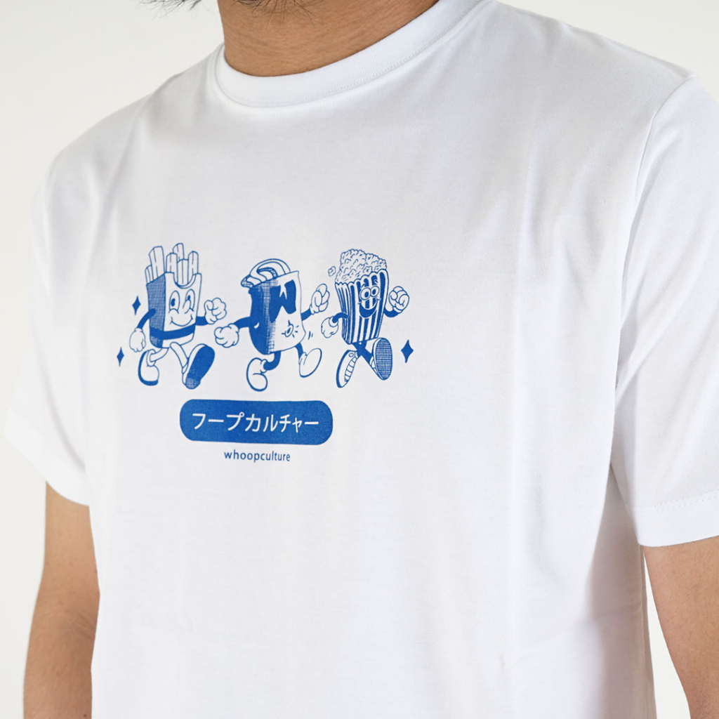 Whoopculture Tshirt &quot;Walking Pop&quot; White