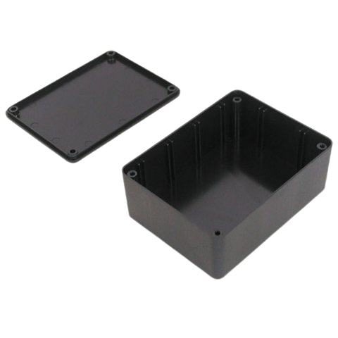 [HAEBOT] Box Hitam Kotak X4 12.5x8.5x5 Elektronik Plastik Wadah Project Alat Module Universal Enclosure X 4