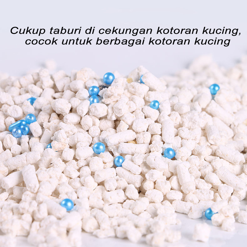 Pewangi pasir kucing Cat litter deodorizer 250gr Litter Deodorant Beads with Activated Charcoal Penghilang Bau pasir kuci