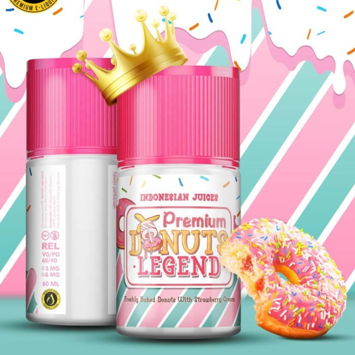 PREMIUM DONUTS LEGEND DONAT STRAWBERRY BY INDO JUICES 3MG 60ML