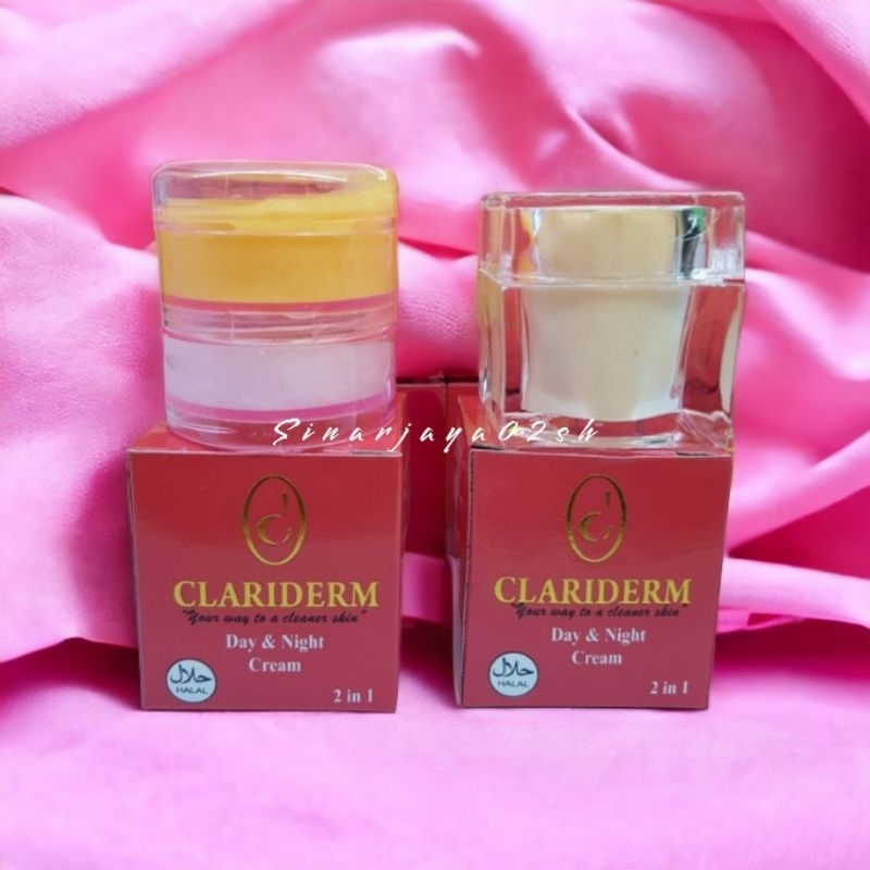 (ecer) CREAM CLARIDERM DAY N NIGHT 2IN1 ecer KLARIDERM SUSUN