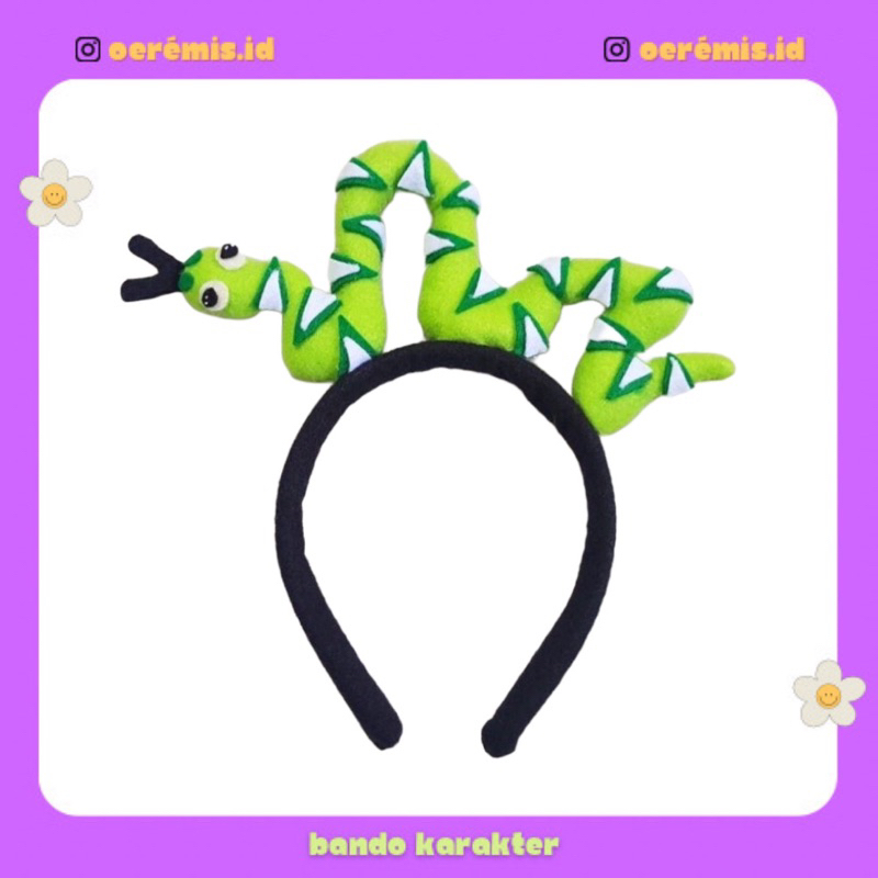 BANDO KARAKTER ULAR / BANDO COSPLAY ULAR HIJAU / BANDO ULAR / BANDO HEWAN