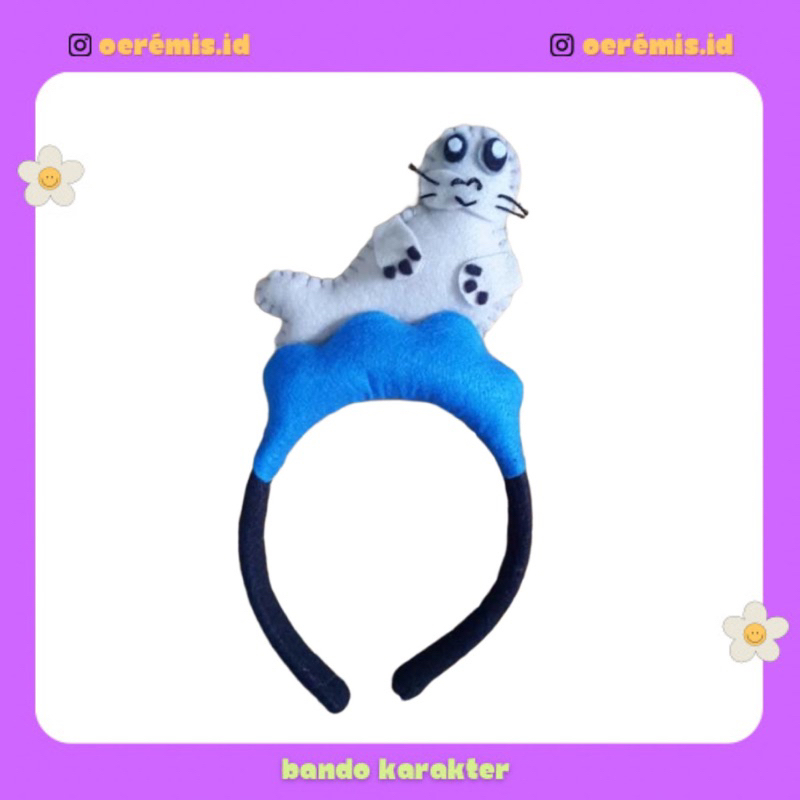 BANDO KARAKTER ANJING LAUT / BANDO HEWAN ANJING LAUT SEAL SEA / BANDO FLANEL