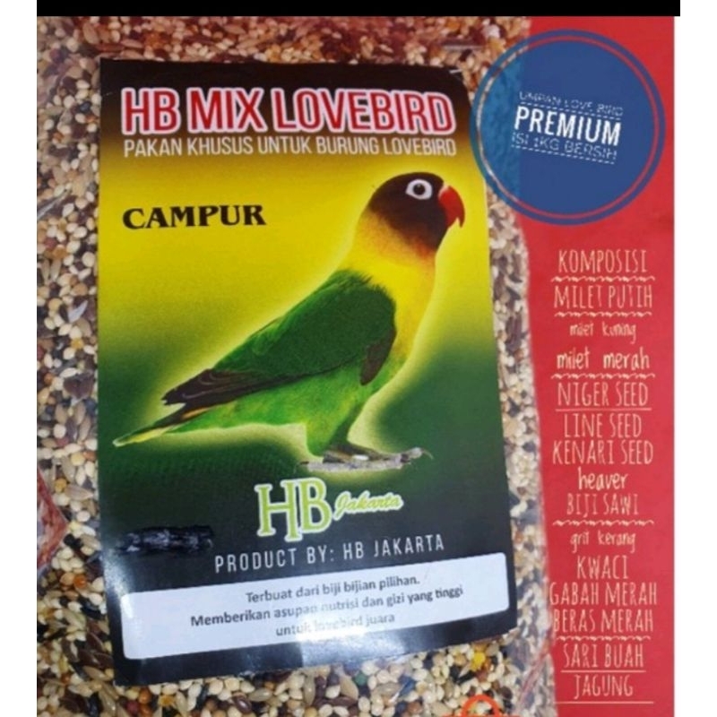 milet love bird 1kg premium murah promo