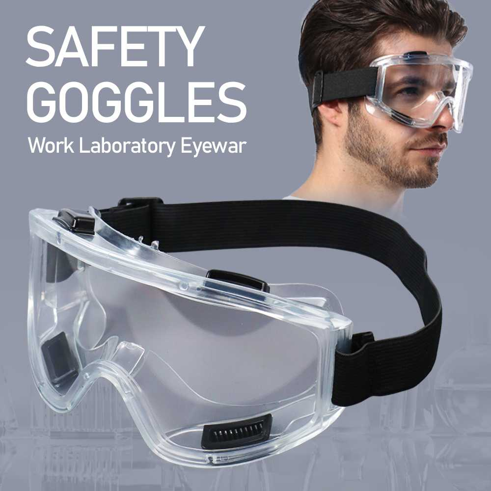 SAFU RAN CE Kaca mata S afety Goog les W ork Laboratory Eyeware - ASL-Y - Transparent