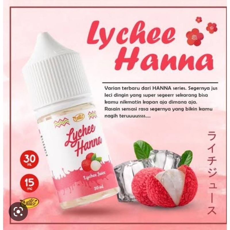 30ml LYCHEE hanna leci 15mg liquid podfriendly