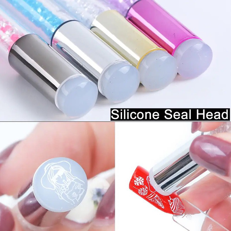 SPONGE OMBRE SILICON 2 SISI BRUSH OMBRE 2in1 NAIL GEL