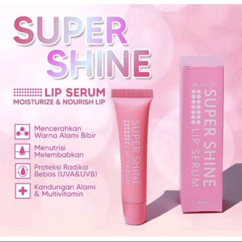{FREE GIFT} Ms Glow Lip Serum Super Shine / Serum Bibir Ms Glow Super Shine Lip Serum MsGlow