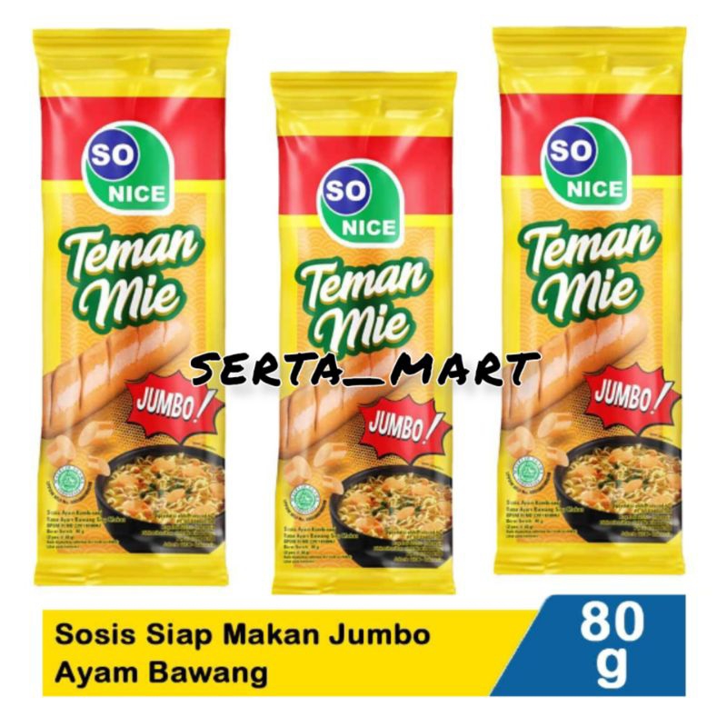 

Sosis So Nice - Sosis Siap Makan 80gr - SoNice Sosis Teman Mie