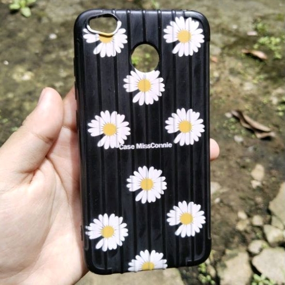 Case hape redmi 4x motif bunga daysi