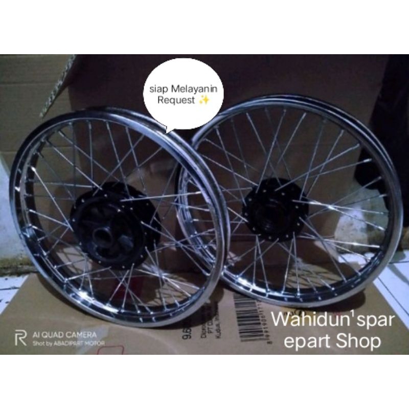 Velg Jari-jari 1set Depan'Belakang Jupiter Z / Vega R New ( Rakitan )
