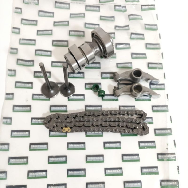 PAKET TURUN MESIN KLX 150 NOKEN AS PLATUK KLEP PAYUNG SEAL KLEP RANTAI KETENG KAWASAKI TERDIRI DARI  1pcs NOKEN AS KLX 2pcs PLATUK KLX IN EX 2pcs PAYUNG KLEP IN EX 2pcs SEAL KLEP 1pcs RANTAI KETENG