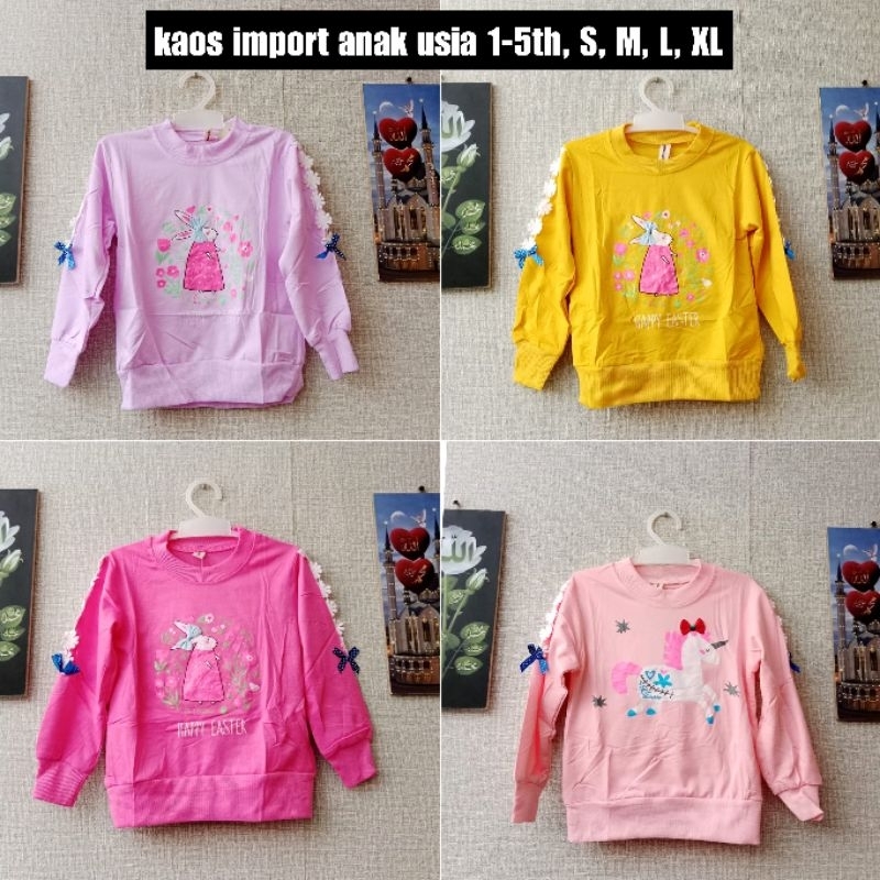 KAOS IMPORT ANAK EREMPUAN PREMIUM