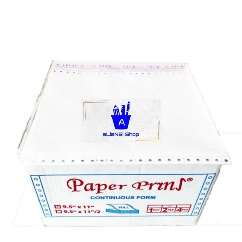 

Continuous Form 9,5" x 11" (2 PLY) isi FULL - merk PAPERPRYNS