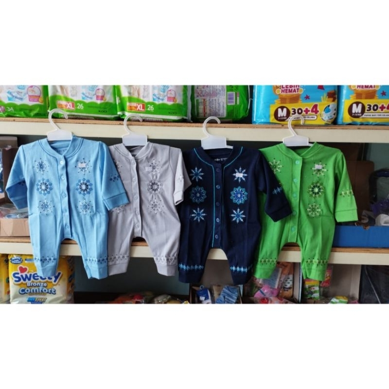 Jumper Koko  Bayi 0-6 Bulan Motif Bordir