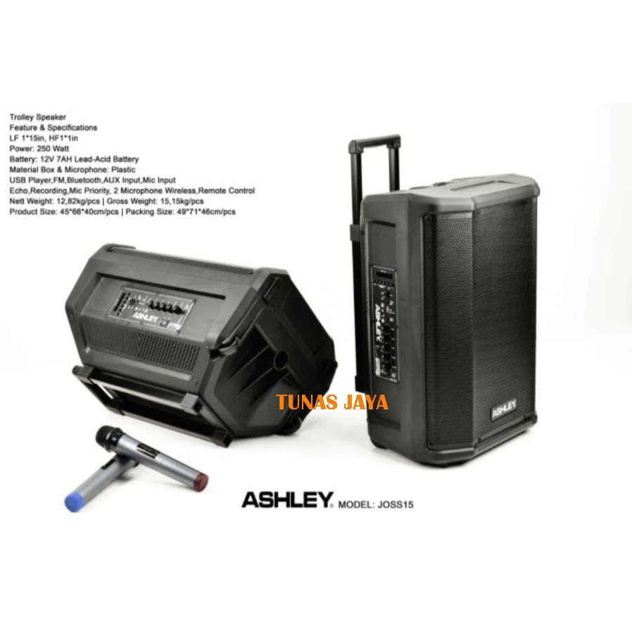 speaker portable meeting ashley joss15 joss 15 ashley 15 inch original