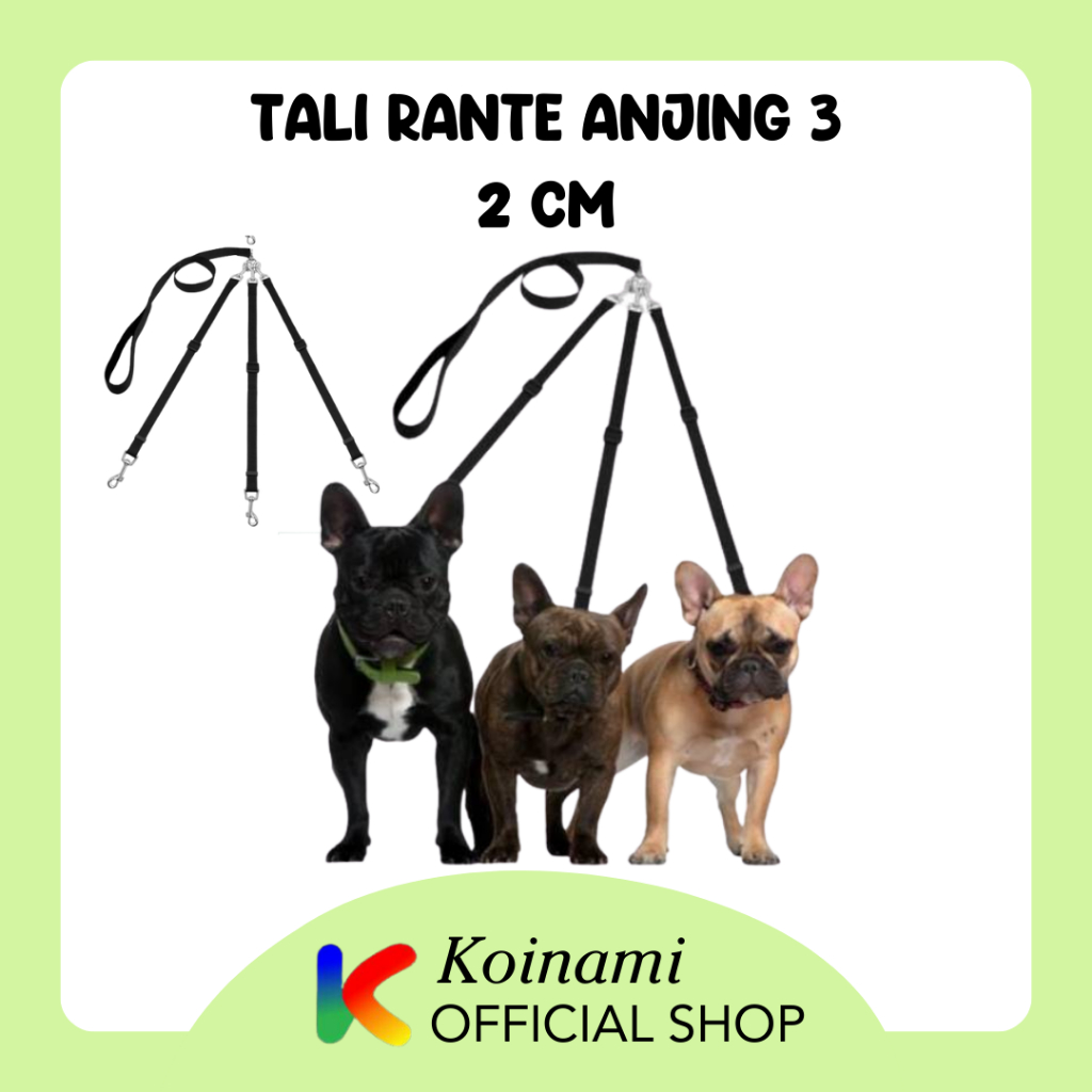 TALI RANTE ANJING 2cm / TALI ANJING CABANG 3 / RANTE ANJING