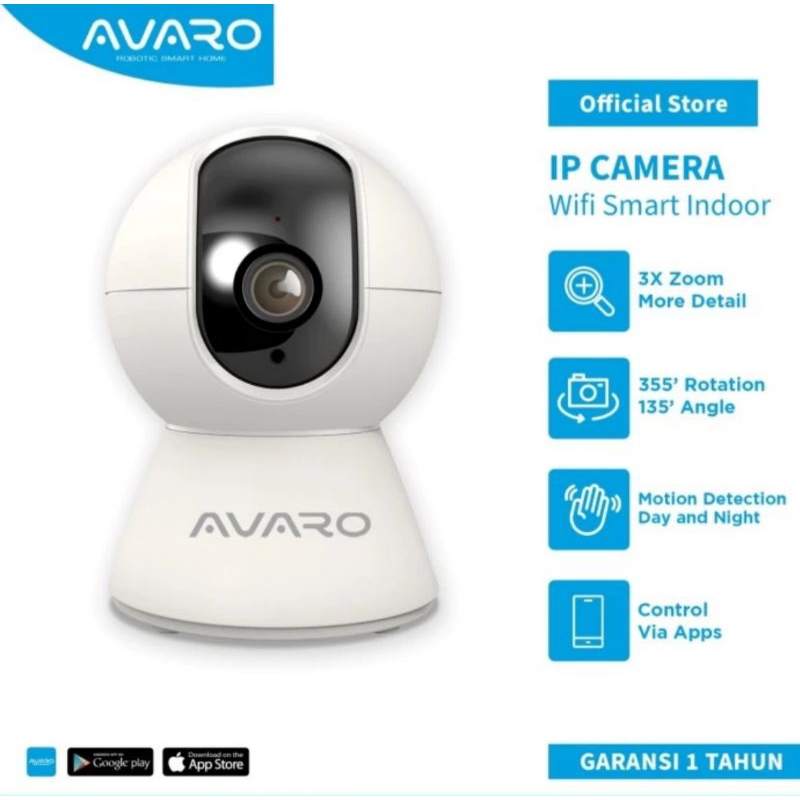 AVARO Smart CCTV WIFI IP Camera CCTV Indoor 2MP PTZ