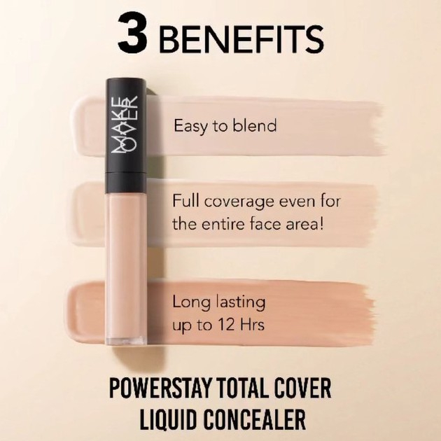 MFI - MAKE OVER Powerstay Total Cover Liquid Concealer 6,5 ml | 100% ORIGINAL