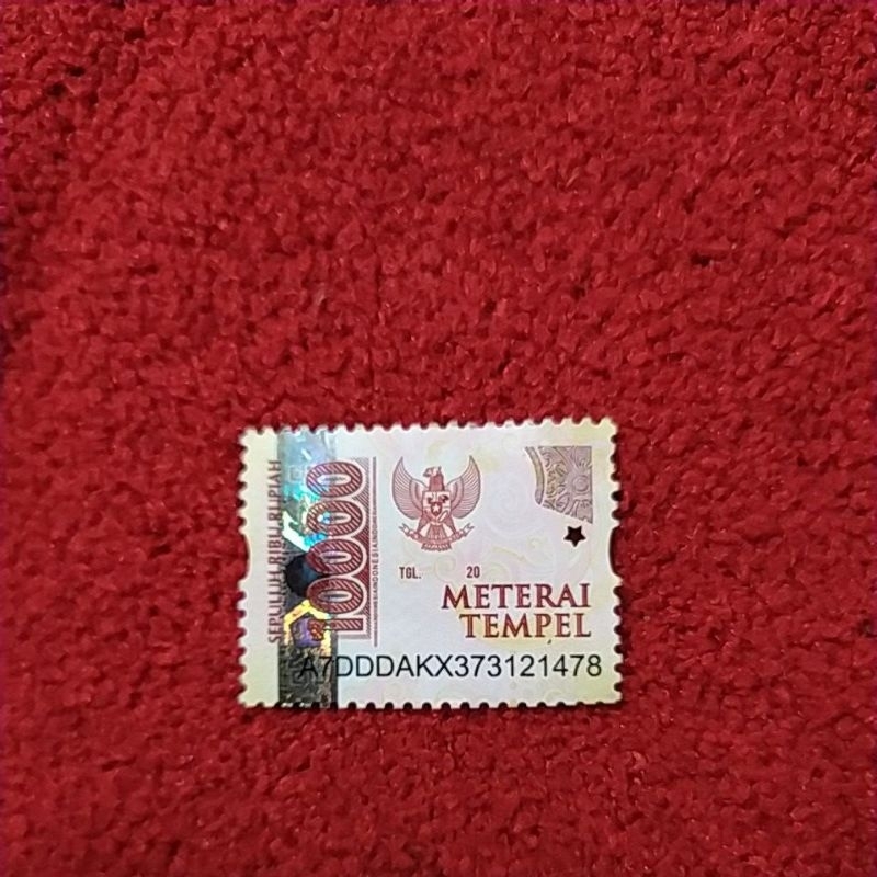 

meterai tempel asli/materaipos asli