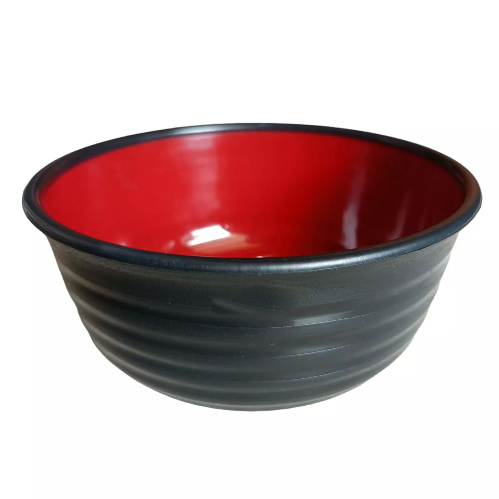 Mangkok Ramen Bulat 568 CNP warna hitam dan merah