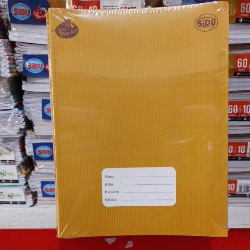 

BUKU TULIS SIDU KRAFT SAMPUL COKLAT ISI 60 LEMBAR