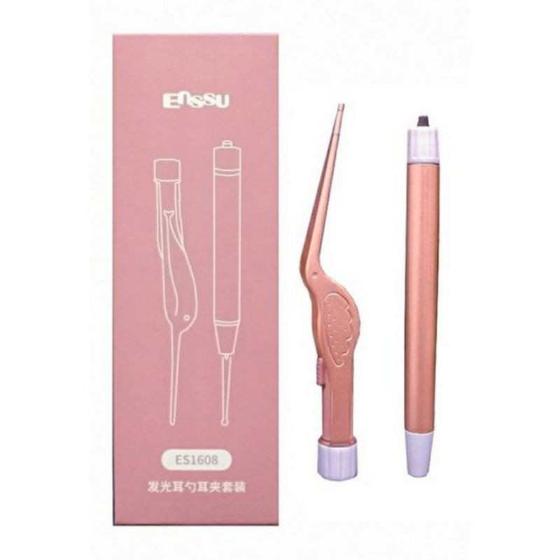 Enssu Earpick Led Kit / pembersih telinga bayi anak Led