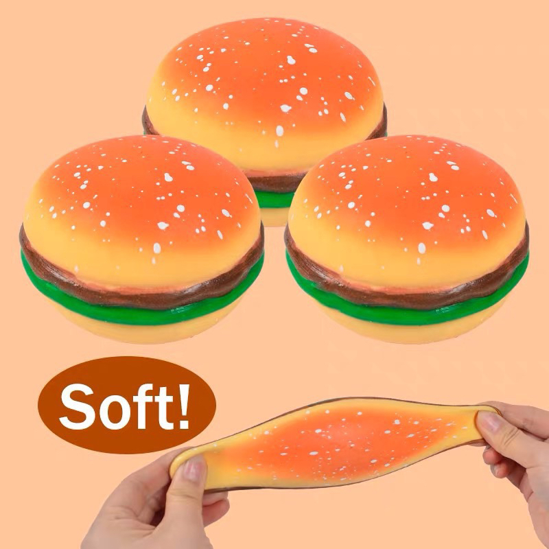 Mainan Squishy Hamburger Mainan Pencet Anti Stress Gemes Lucu By Sen