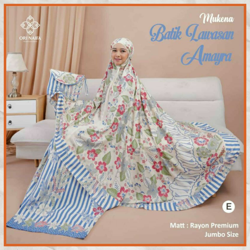 Ezpata Mukena Bali Batik Amayra Wanita Dewasa Super Jumbo Rayon Rotary Premium Free Tas Cantik Terbaru 2023