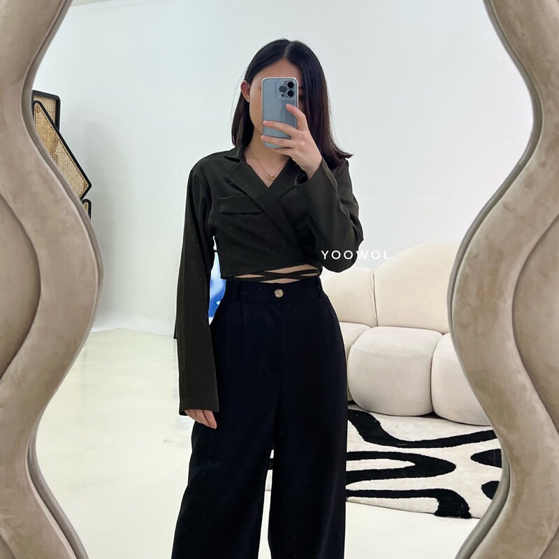 TiedCropBlazer/BlazerTali/BlazerWanita