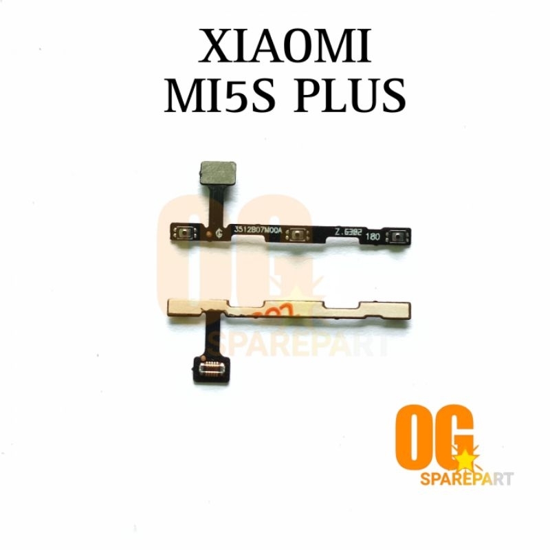 Flexible Power On Off Volume Xiaomi mi5s plus  flexible Tombol Power