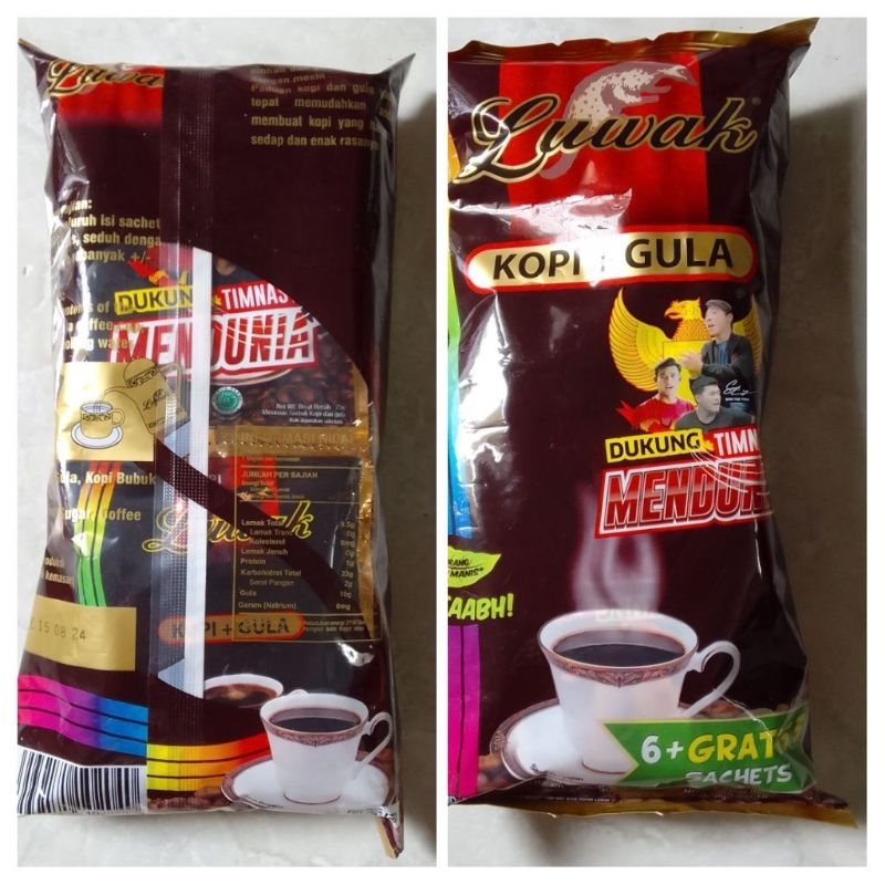 

Luwak Kopi + gula 9 sachet x 25 gr