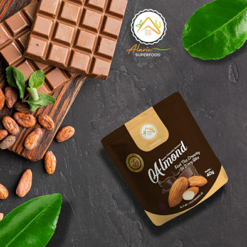 Alaric Superfood Almond panggang premium