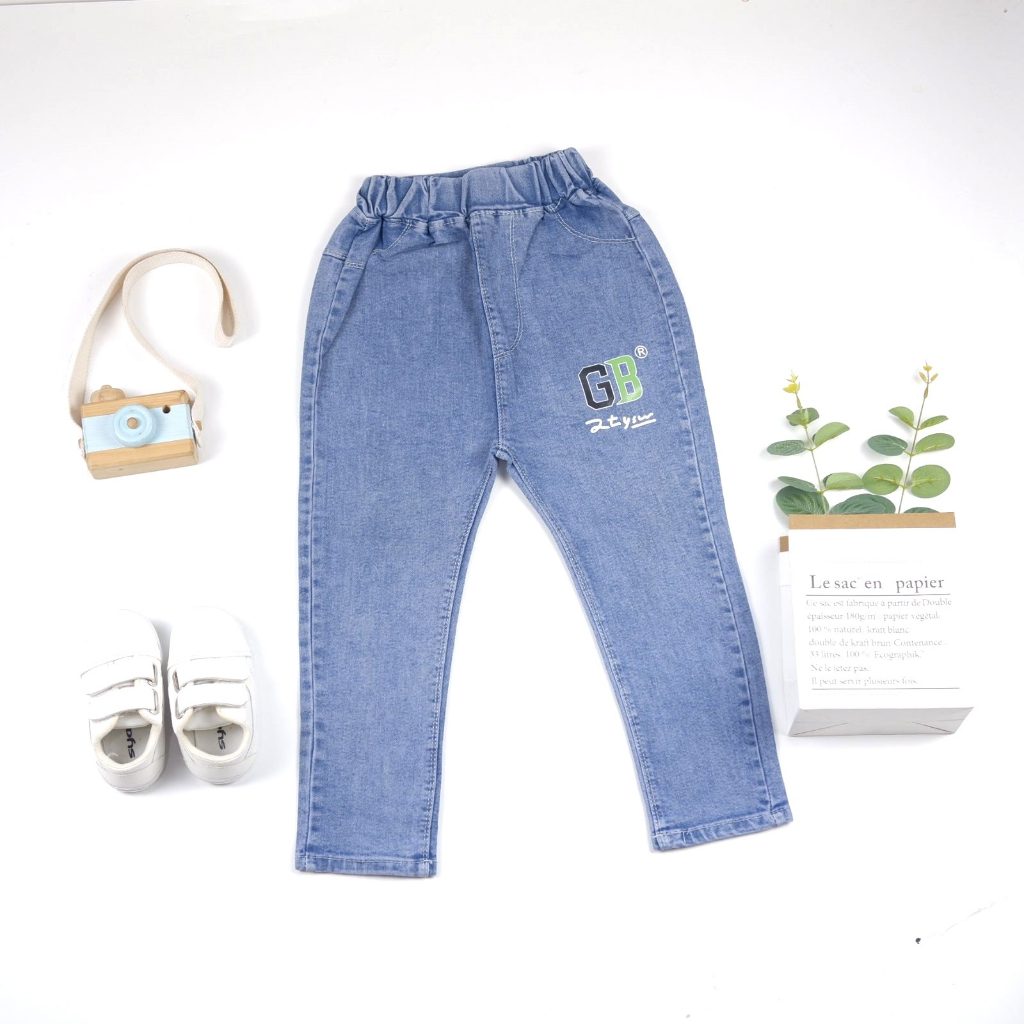 DEZATA Celana Panjang Jeans Anak - Skinny Jeans Anak Laki-laki dan Perempuan Usia 2-12