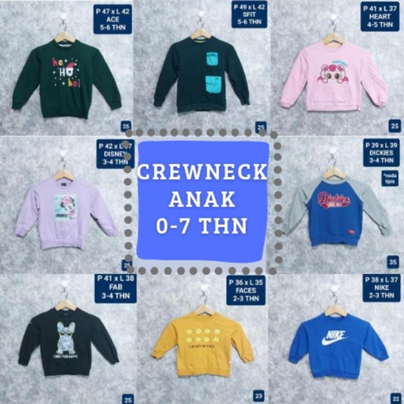 CREWNECK ANAK 0-7 TAHUN