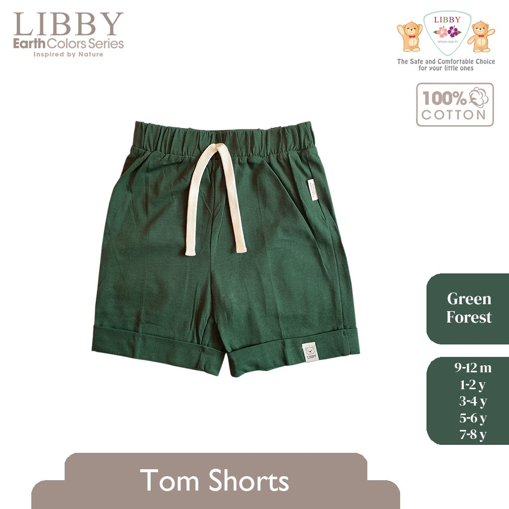 LIBBY Earth Colour Celana Tom Short Boy (1PCS /Pack) | Celana Anak