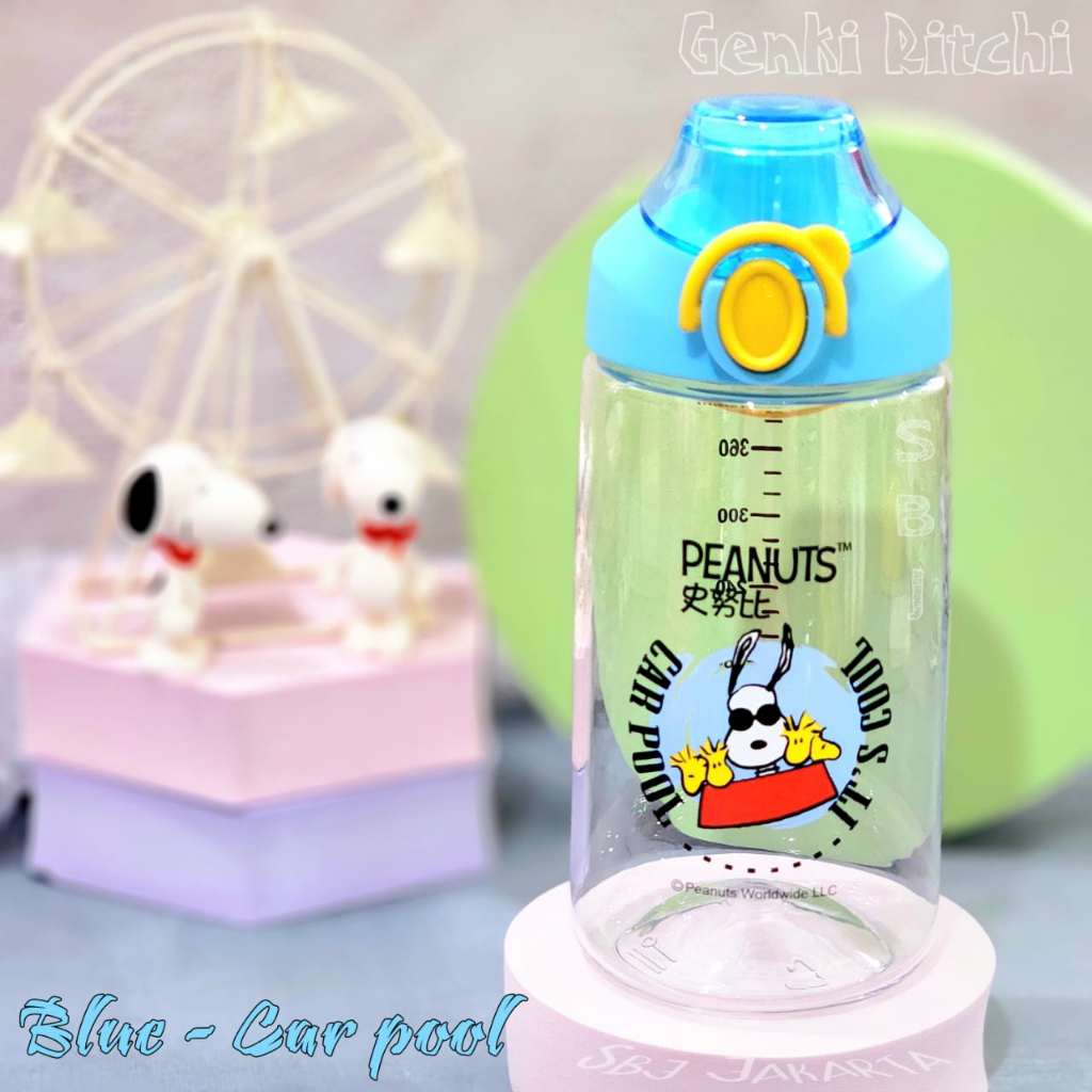 BOTOL MINUM ANAK TRITAN BPA FREE 420ML SNOOPY ORIGINAL Sport edition