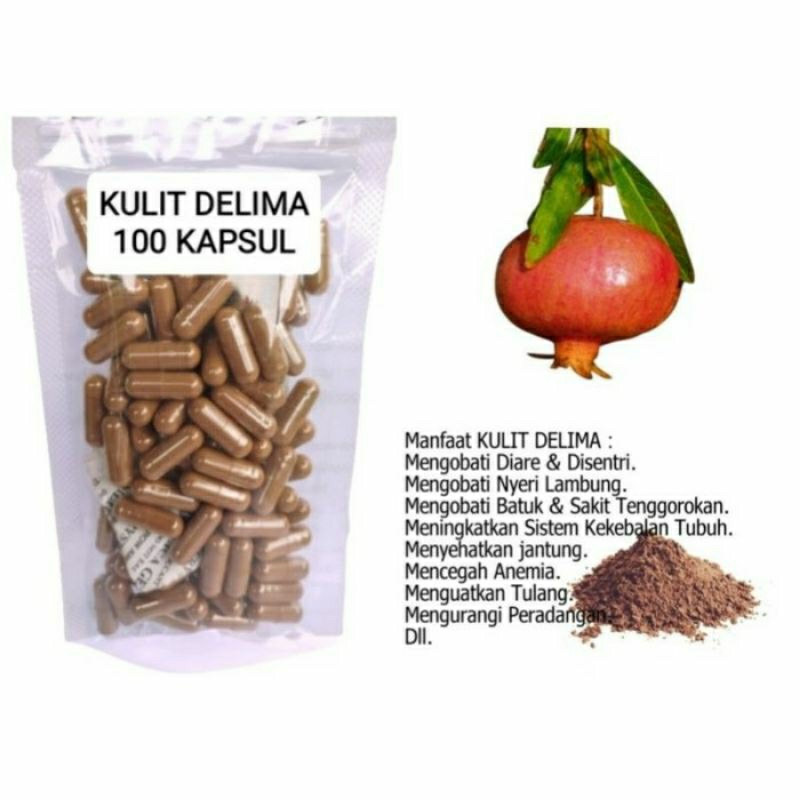 

DELIMA Kapsul Herbal Alami Kemasan Hemat - isi 100 pcs