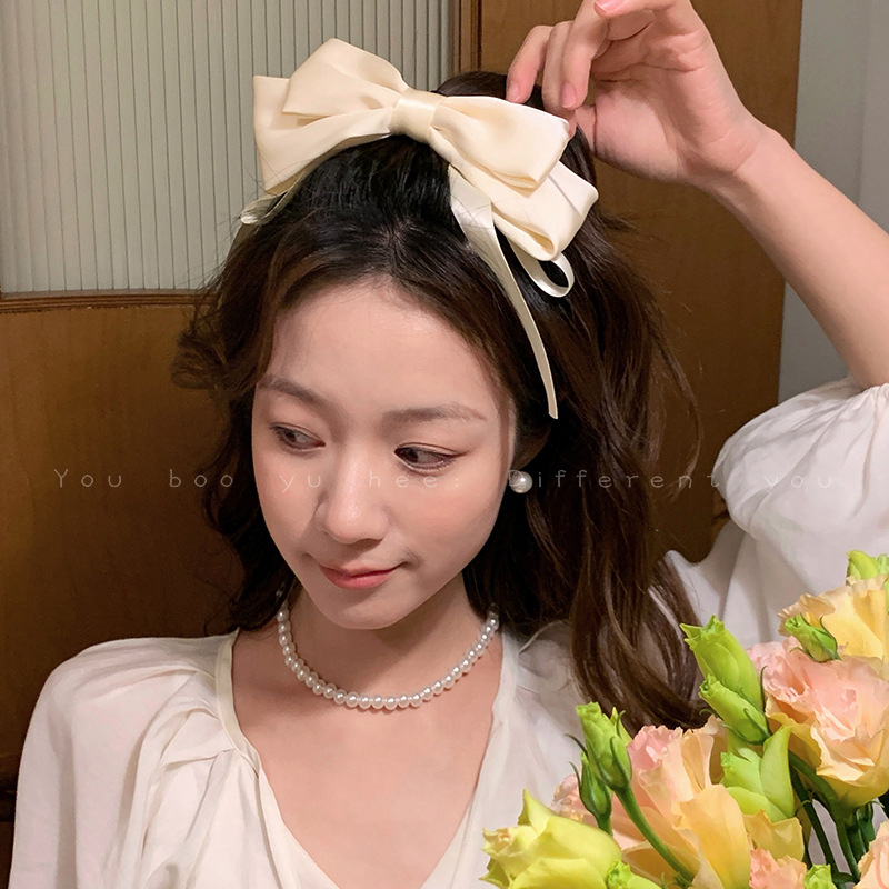 PITA RAMBUT RIBBON KOREA JEPIT Long DOUBLE BOW HAIRCLIP JEPITAN RIBBON PANJANG KLIP KOREA FAIRY DREAMY GIRLY FEMINIM WANITA CEWEK AKSESORIS HITAM PUTIH