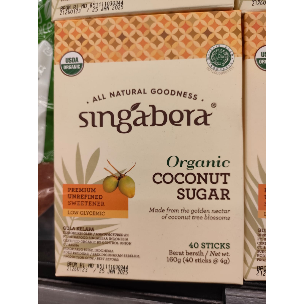 

Singabera Organik Coconut Sugar / Gula Kelap Organik 40 Sachet[BB]