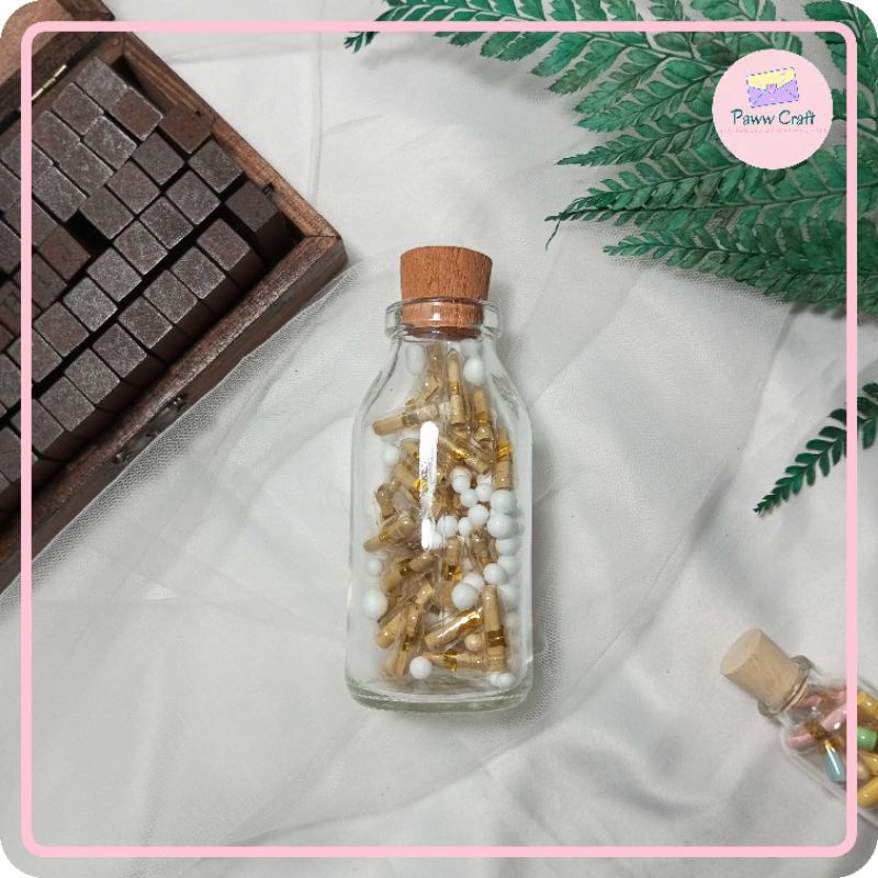 

[paww.craft] Capsule Message In Jar / Message bottle / Wish in Bottle / Gift Aesthetic Vintage / Surat kapsul kado kartu ucapan unik